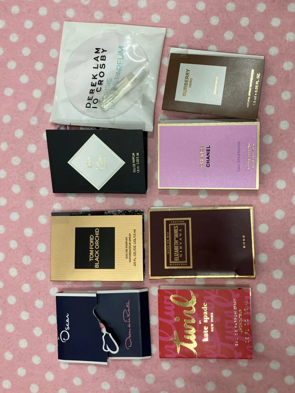 8 Samples - Designer fragrance